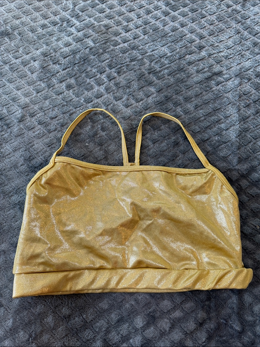 balera Gold Shimmer Sports Bra Top